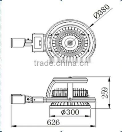 adjustable grip mounting fixture no glaring Led street light