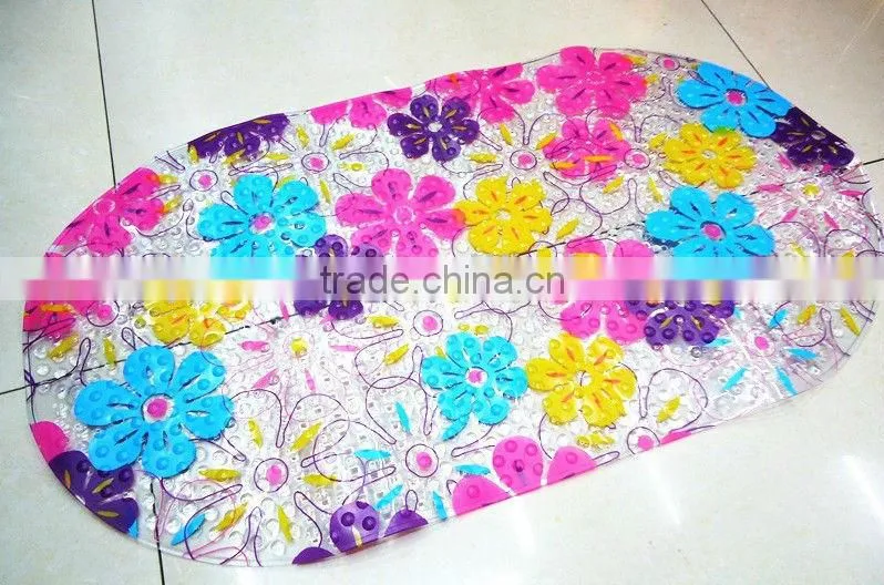 Plastic transparent floor mat pvc rug mat