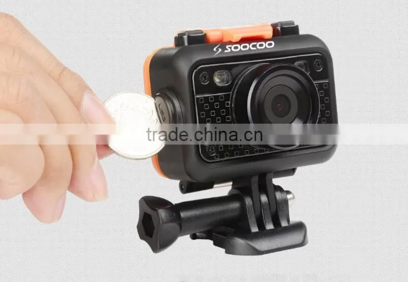 Brand new wifi sport camera with HD resolution,waterproof to 60 meters without case