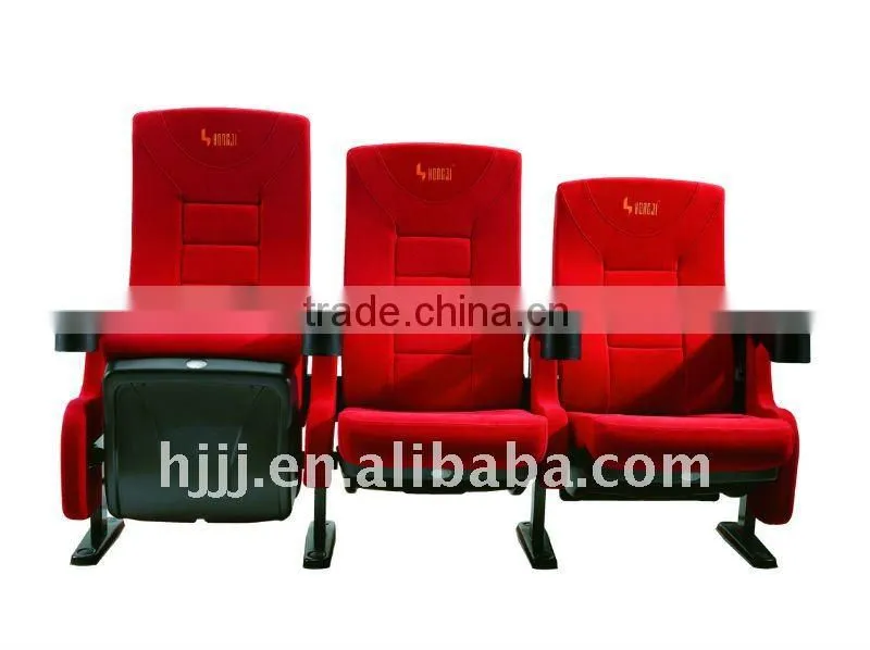 movable cinema chair fabric theater movie seat HJ813