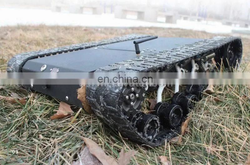 High quality AVT-6T small rubber crawler robot chassis commercial robot inspection robot with excellent stable working