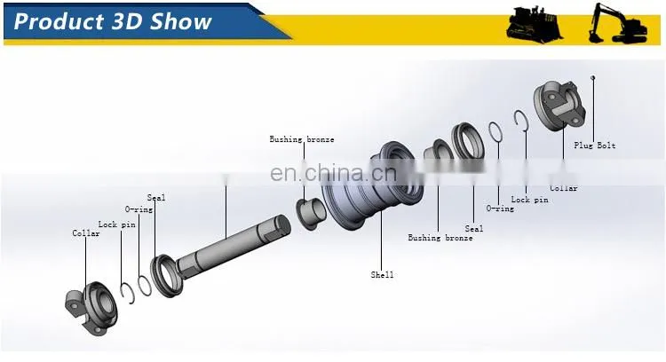 Construction Machinery Parts Excavator Track Roller Pc200, Cheap Factory Price Zx210 Track Roller Manufacturers