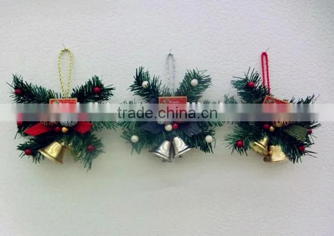 Green decorative garland and flowers
