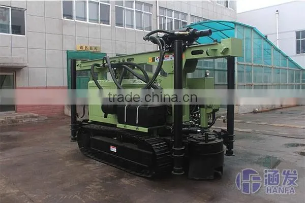 Durable at worksite!!HF485Y crawler type practical water well drilling rig