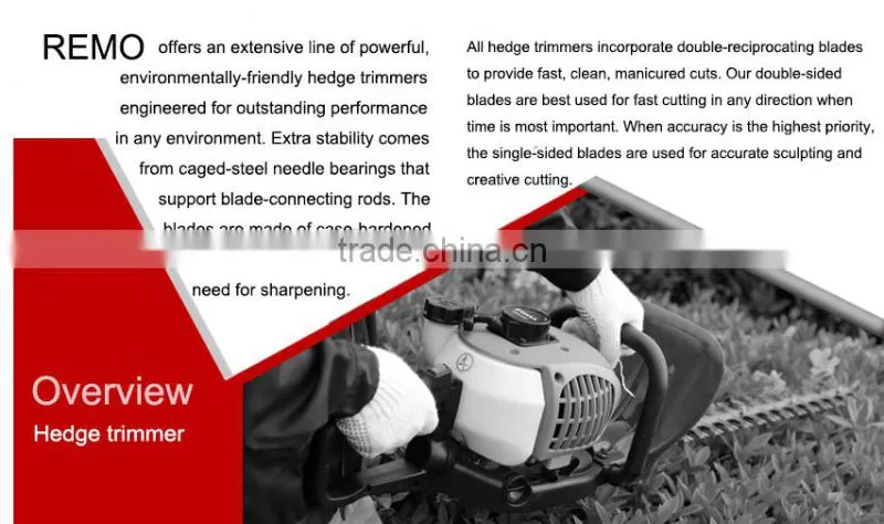 hot sell dual blade 26cc with anti-vibration CE gasoline hedge trimmer