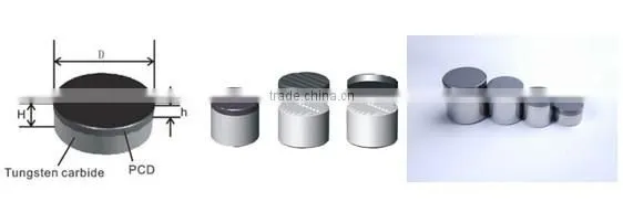 Polycrystalline diamond compact PDC cutter insert for drilling application