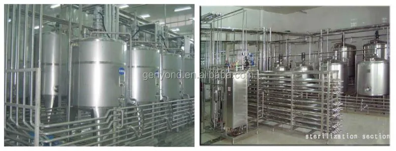 Factory Turnkey 1000L/H Soymilk Making Machine Plant Base Nuts Drinks Processing Plant Soy Bean Protein Beverage Production Line