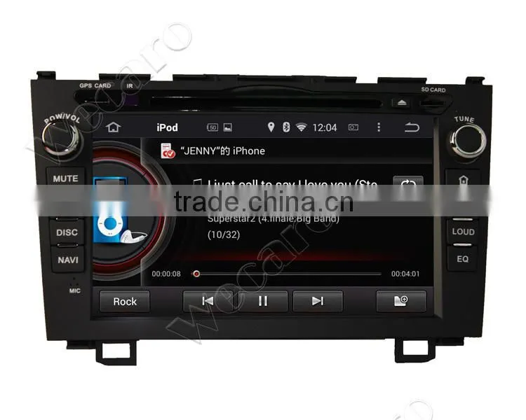 Wecaro android 4.4.4 high quality 8" 2 din car dvd gps for honda crv OBD2 Playstore 2006 - 2011