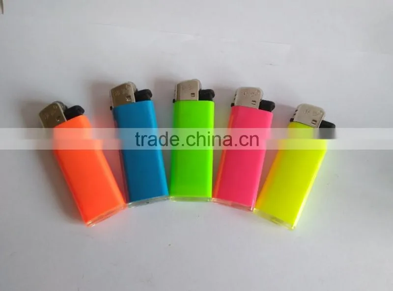 Plastic mini BIC CRICKET flint lighter FH-203 with butane gas neon color