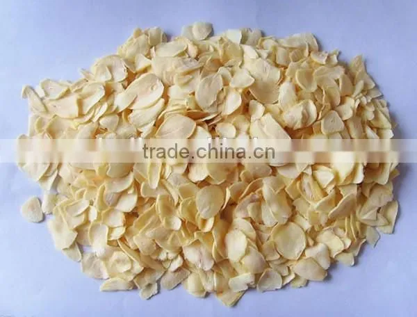 2016 new Chinese High Quality Dehydrated garlic flakes and sliced without root or with root