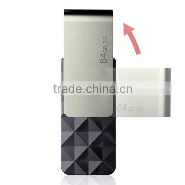 high speed swivel usb 3.0 flash drive , 64gb usb 3.0 memory stick