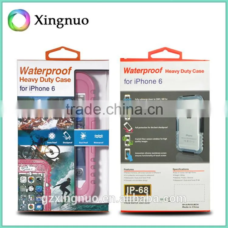 Fashion design clean pc silicone waterproof phone case for iphone 6