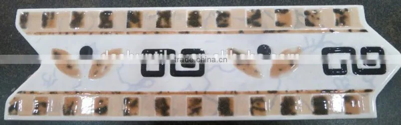 arrow design glazed ceramic border tile