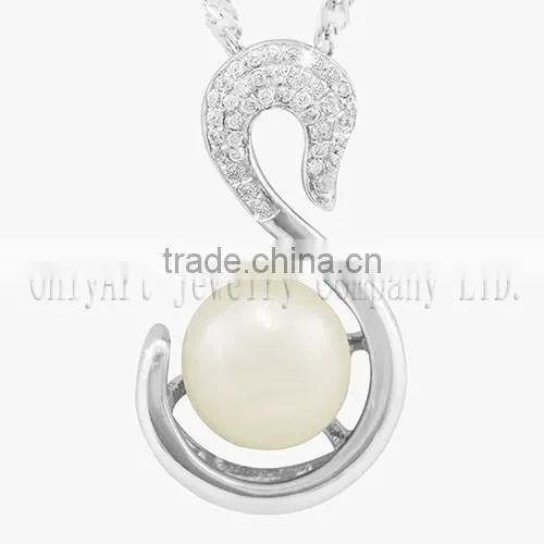 Big pearl jewelry 925 sterling sliver pendants for women pearl pendants
