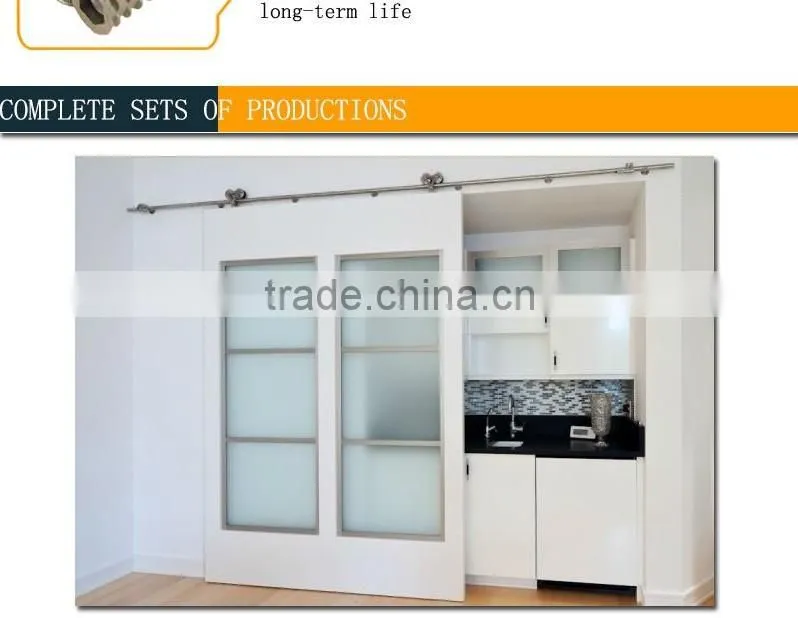 Modern Design of Sliding Wooden door double roller fittings for Office Use