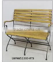 European Rectangle White Zinc Top Wood Table Antique