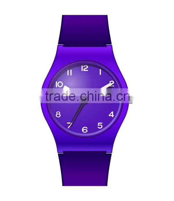 2015 silicon comfortable wear watch made in china factory