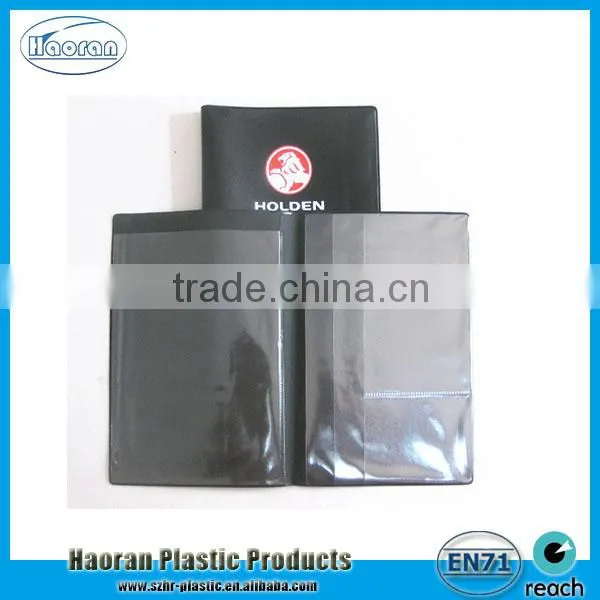 China Supply Plastic PVC document folder Cover for car, pvc car document holder cover, car document wallet case