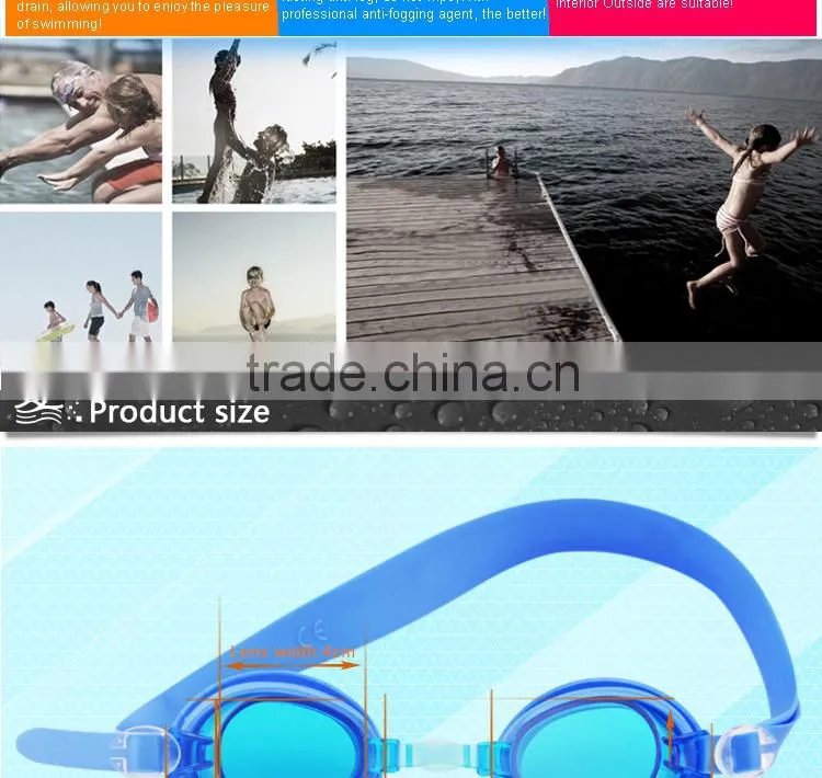 High Quality kids silicone swimming goggles safety swim goggles factory price