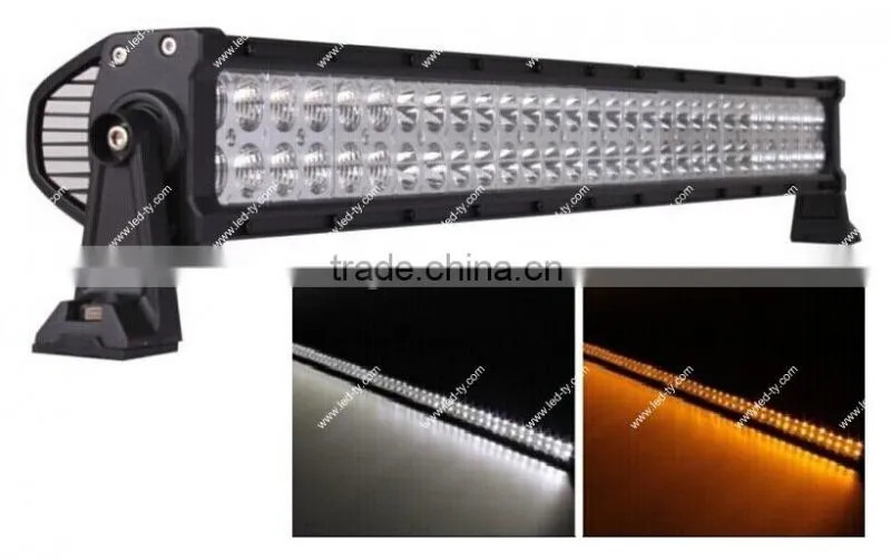 2014 Mewest Amber and White 4x4 LED Light Bar 41.5" LED Work Light Bar 240w Offroad LED Light Bar for Trucks Atv SUV