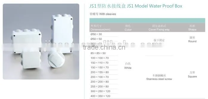 High quality ip65 plastic waterproof electrical junction box
