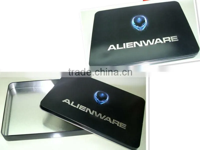 Rectangle Tin box for CD of game with CMYK Printing