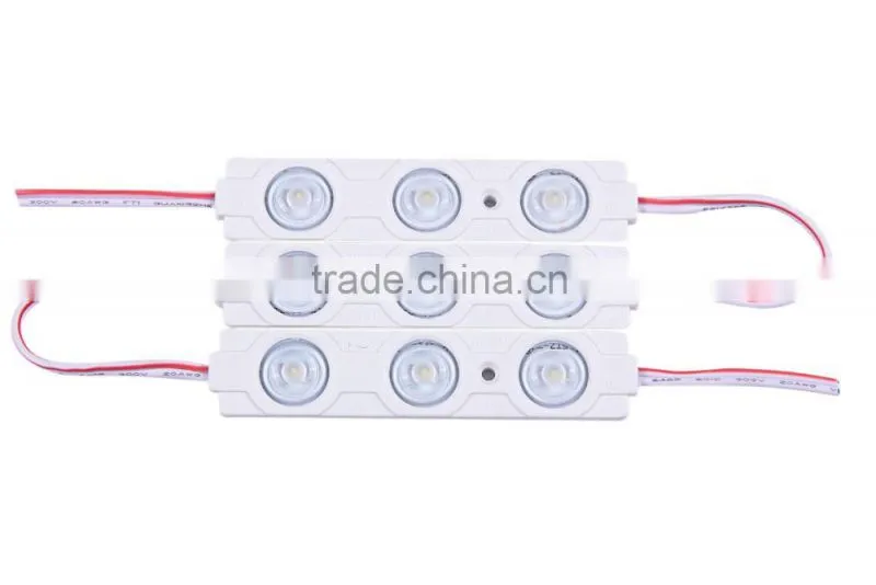 China luminous letter source new style waterproof 3 chips SMD 2835 injection LED module with 10000K6000K3000KRGB