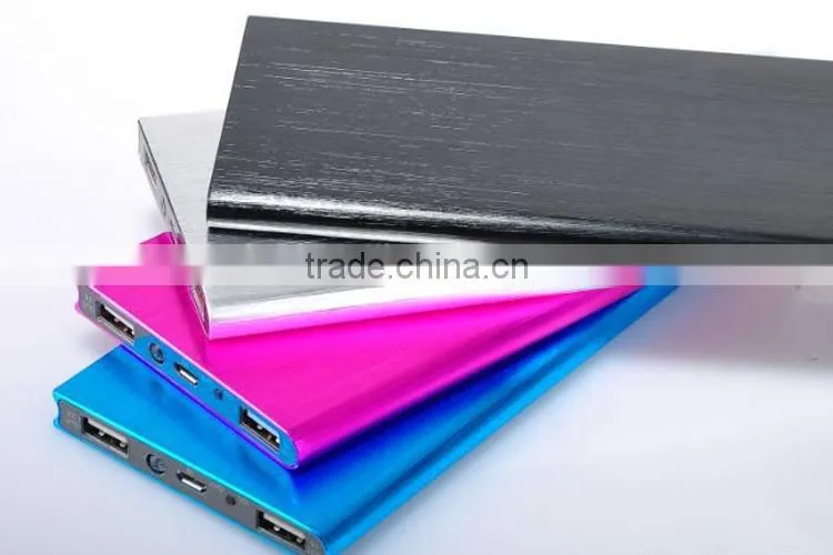 Factory Supply 10000 mah Aluminium Alloy Mobile Power Bakcup Battery Charger , 10000 mah Power Bank Charger