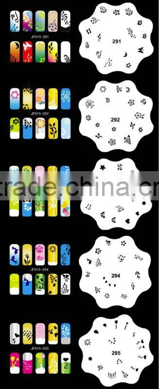 300 Design Airbrush Nail Art STENCIL DESIGNS 20 Heart Template Sheets Kit Paint