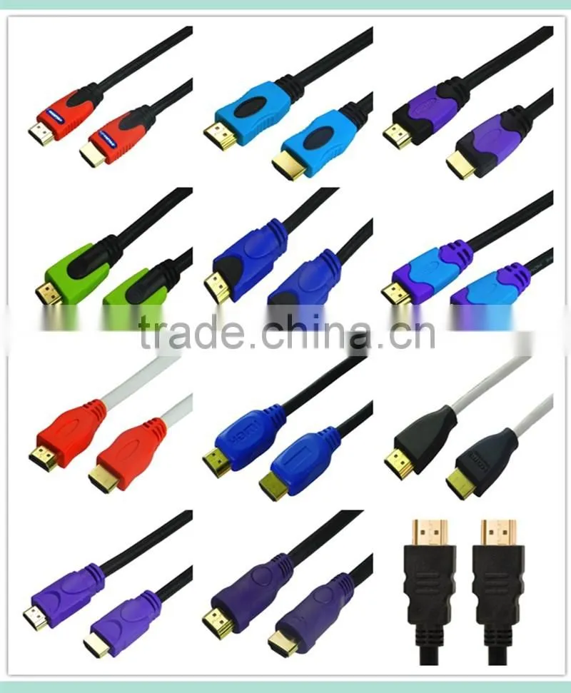 High speed V2.0 HDMI cable with Zn alloy connector and Ethernet from 0.5m-100m support 3D and 4k