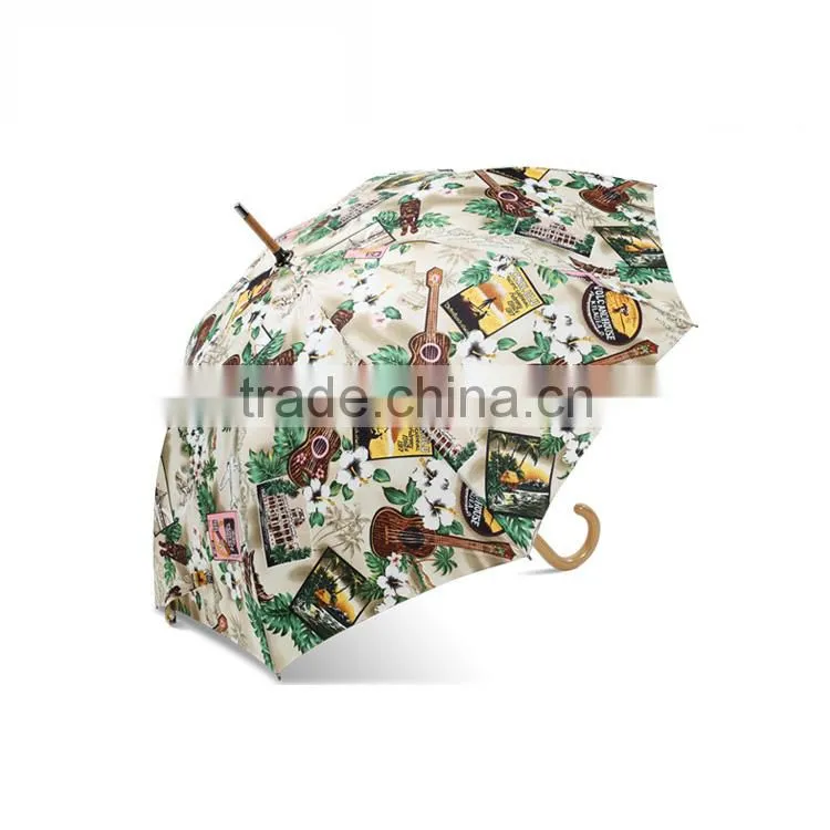 2015 originality printing straight beautiful unisex automatic gift umbrella