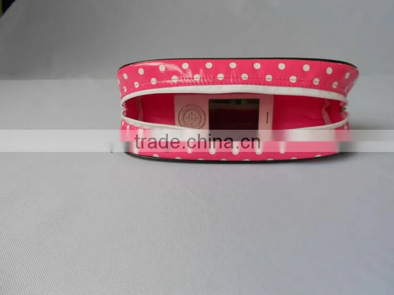 Dot design girls pvc cosmetic bag