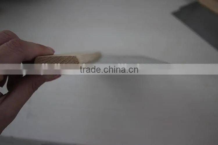 Carbon steel blade scraper with wooden handle