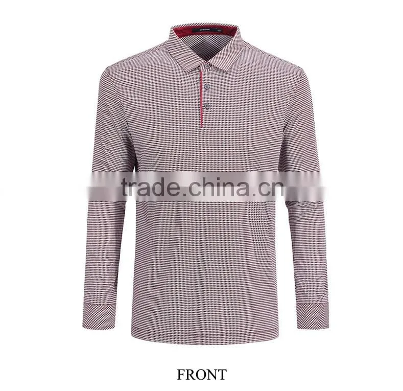 Men's clothing plover case lapel sweater long-sleeved T-shirt men leisure cultivate one's morality