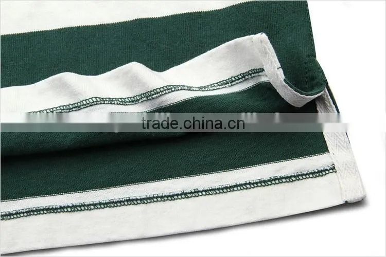 2016 New design made in china stripe high quality cotton for polo shirt softextile