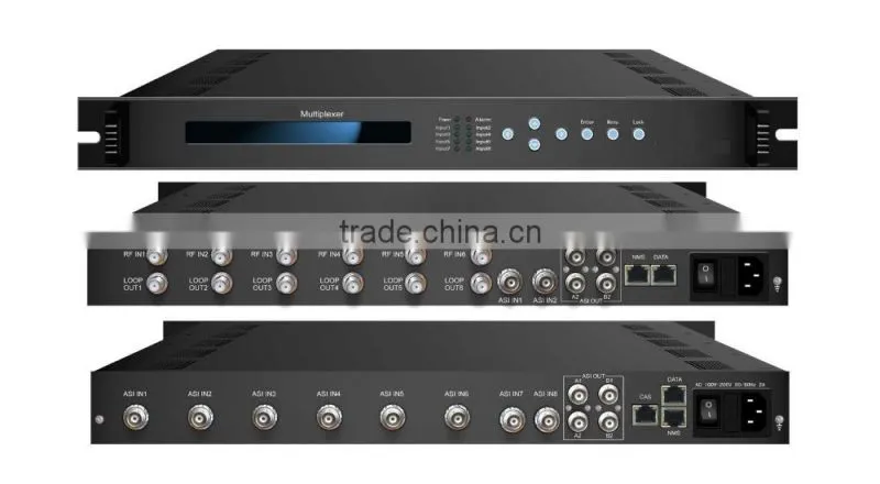 Digital Tuner and ASI input TS streaming multiplexer