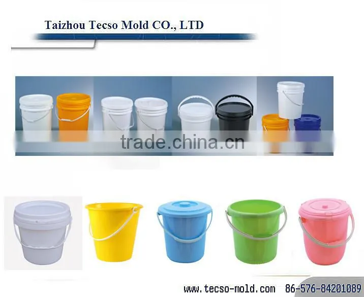 OEM red water bucket plastic injection mould factory