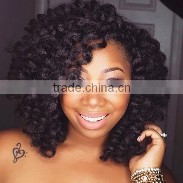 2X Bounce Twist crochet wand curl braid hair extensions afro kinky synthetic braiding hair jumbo crochet twist box braids hair