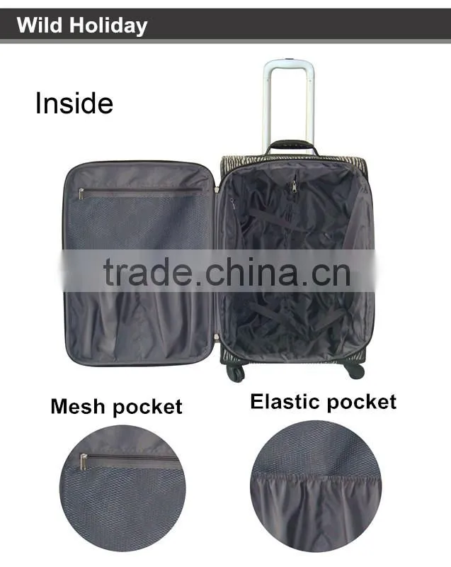 2014 New Design Jacquard Weave Travel Luggage