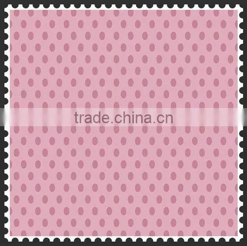 Polka dots printed taffeta fabric