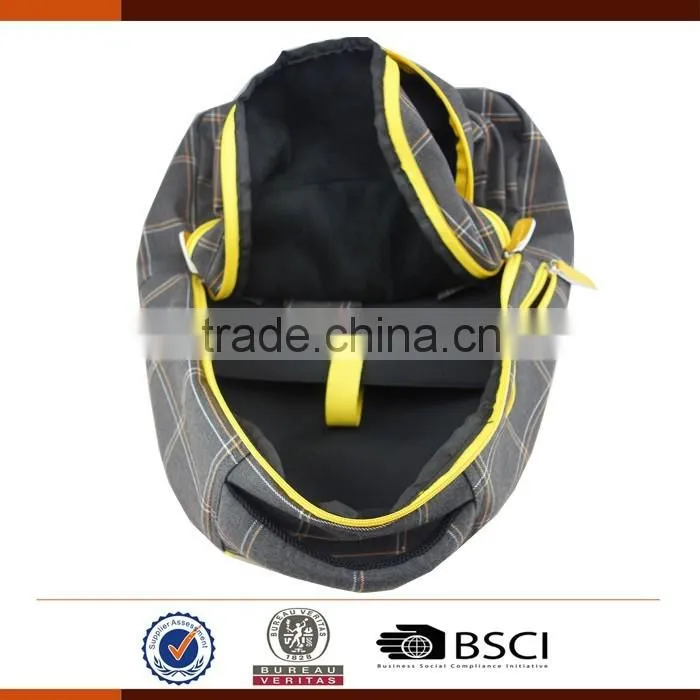 Fashion Plaid Laptop Backpack With Laptop Compartment