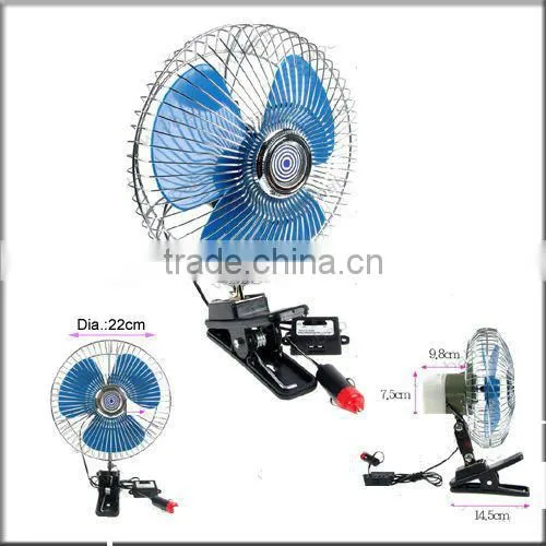 8'' 60 grills half closed car fan