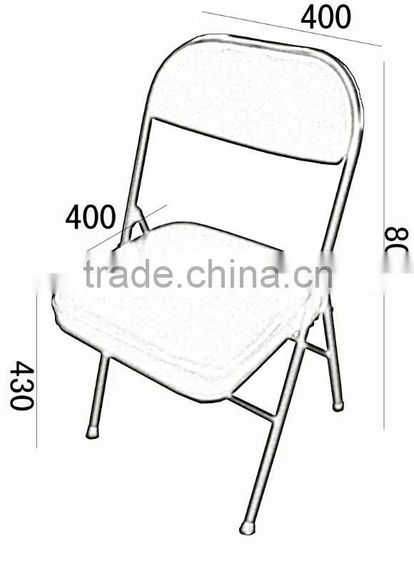 plastic folding office chair 1083C