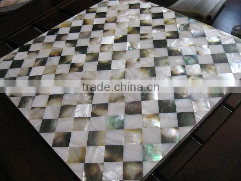 Grid shell mosaic tile mosaic pearl shell