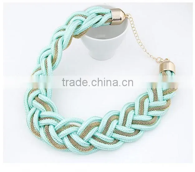 Jewelry Alibaba China Top Sale Latest Korean Fashion All-match Exquisite Alloy Fluorescence Rope Chain Necklace in Stock