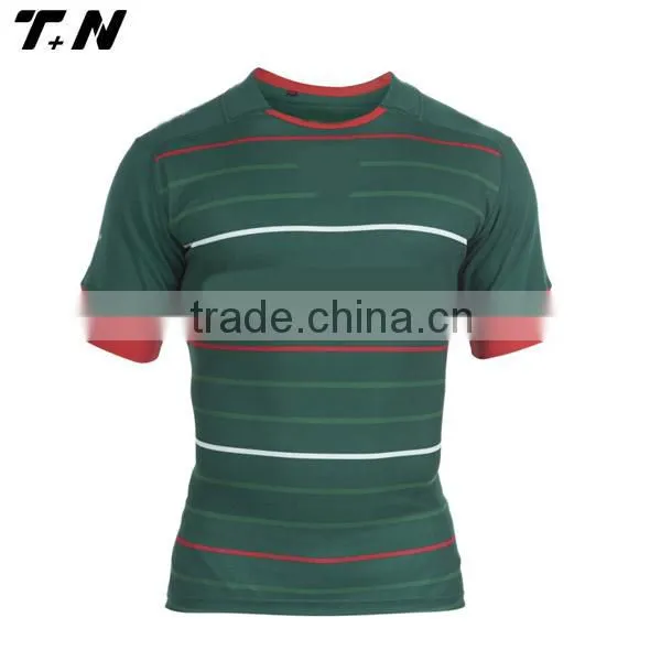Custom fashion wholesale short sleeve cheap rugby tops