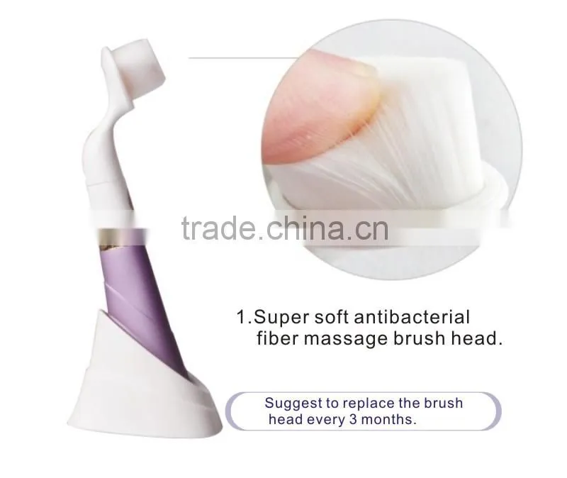 Ultrasonic electric face clean brush silicone facial brush