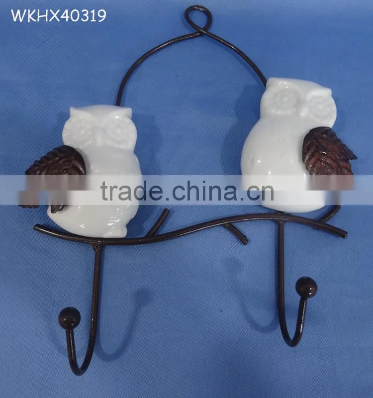 Best seller cloth hooks ceramic wall hanger