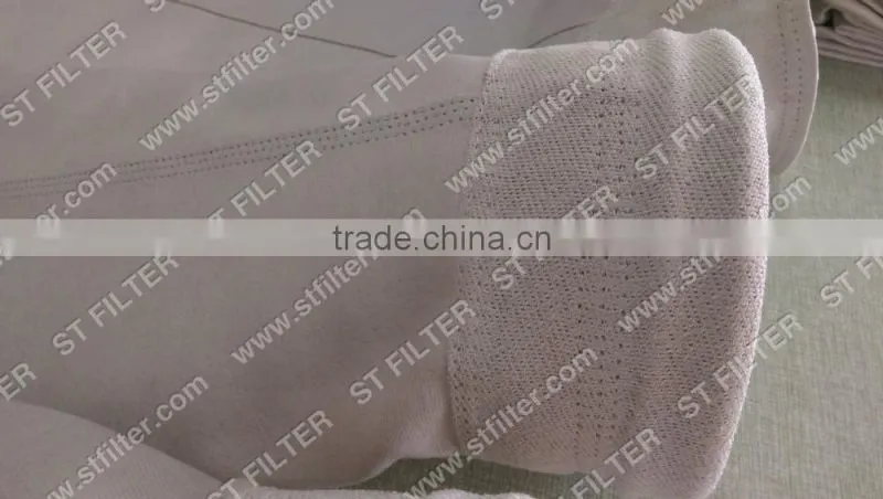 cement dust collector filter bag ,alkali-resistance fiberglass with e ptfe membrane filter bag
