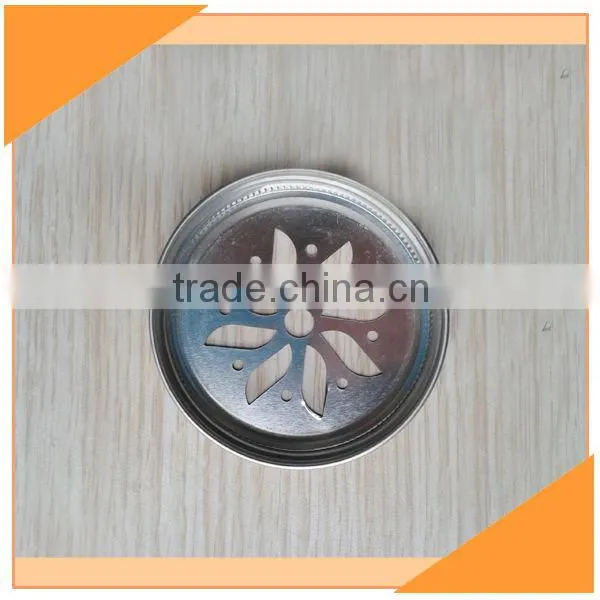 70mm Straw Hole Customized Daisy Lid